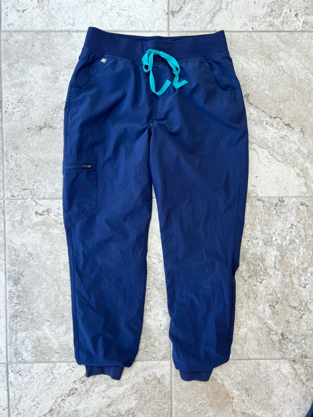 FIGS Zamora FREEx Lined Slim Jogger Scrub Pants W23SW2008 Navy Blue (PO# 3906) M